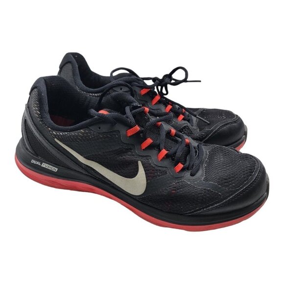 Nike Mens Dual Fusion Run 3 653596-003 Black Running Shoes Sneakers Size 9 - Picture 1 of 8